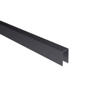 Zasklenie pevné - profil U 20x40x2mm t10-12mm BLACK