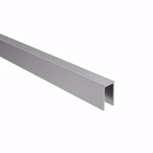 Zasklenie pevné - profil U 20x40x2mm t10-12mm INOX effect