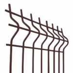 Zváraný plotový panel 3D ZnPVC 2500x1530x4mm hnedá