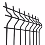 Zváraný plotový panel 3D ZnPVC 2500x1230x4mm čierna