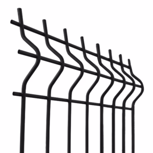 Zváraný plotový panel 3D ZnPVC 2500x1230x4mm čierna
