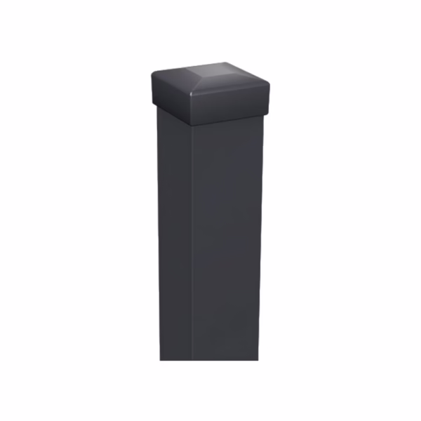 Stĺpik Oceľový dorazový k bránke IMPERIAL 100x100x2200mm, Antracit