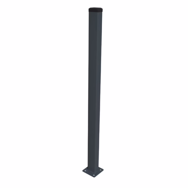 Stĺpik 60x40mm s pätkou ZnPVC 2000mm antracit