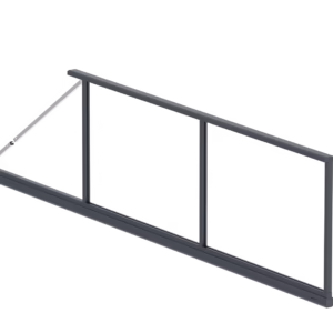 Hliníkový rám samonosnej posuvnej brány 6 x 2,125 m, Antracit R7016, s napinákom - SET