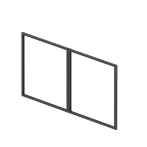 Hliníkový rám dvojkrídlovej brány 3,92x1,85 m, Antracit R7016 - SET